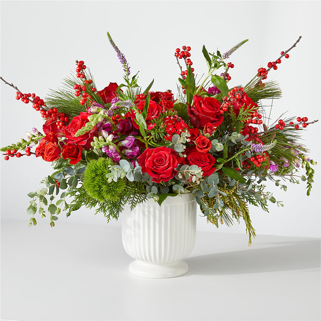 Big Red Bow Bouquet – ALBRIGHT'S INC, Columbus GA