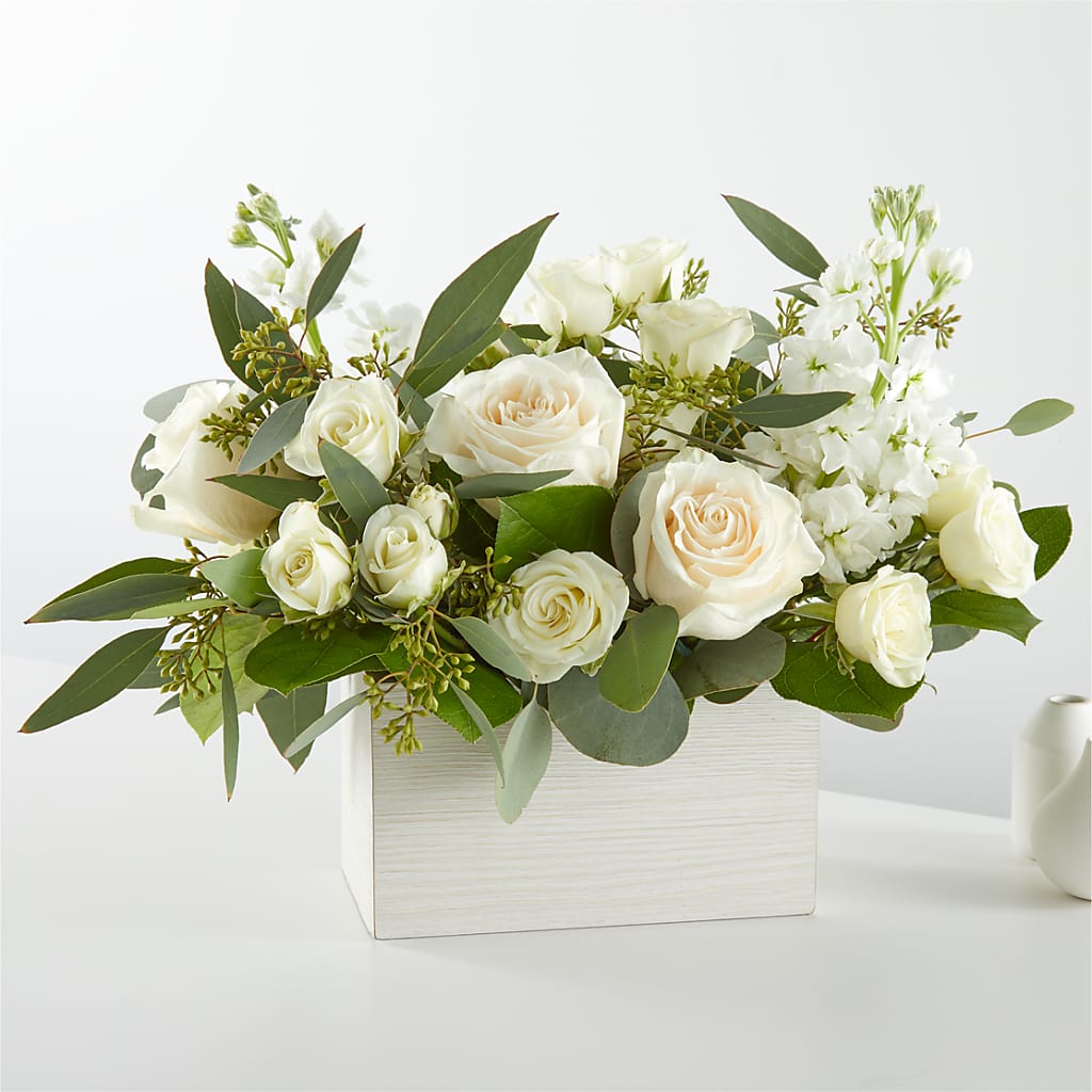 Fresh Linen Box Bouquet – ALBRIGHT'S INC, Columbus GA
