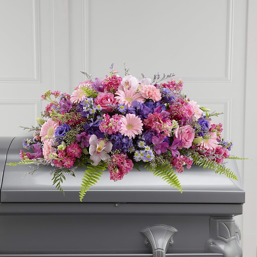 Glorious Garden Casket Spray – ALBRIGHT'S INC, Columbus GA