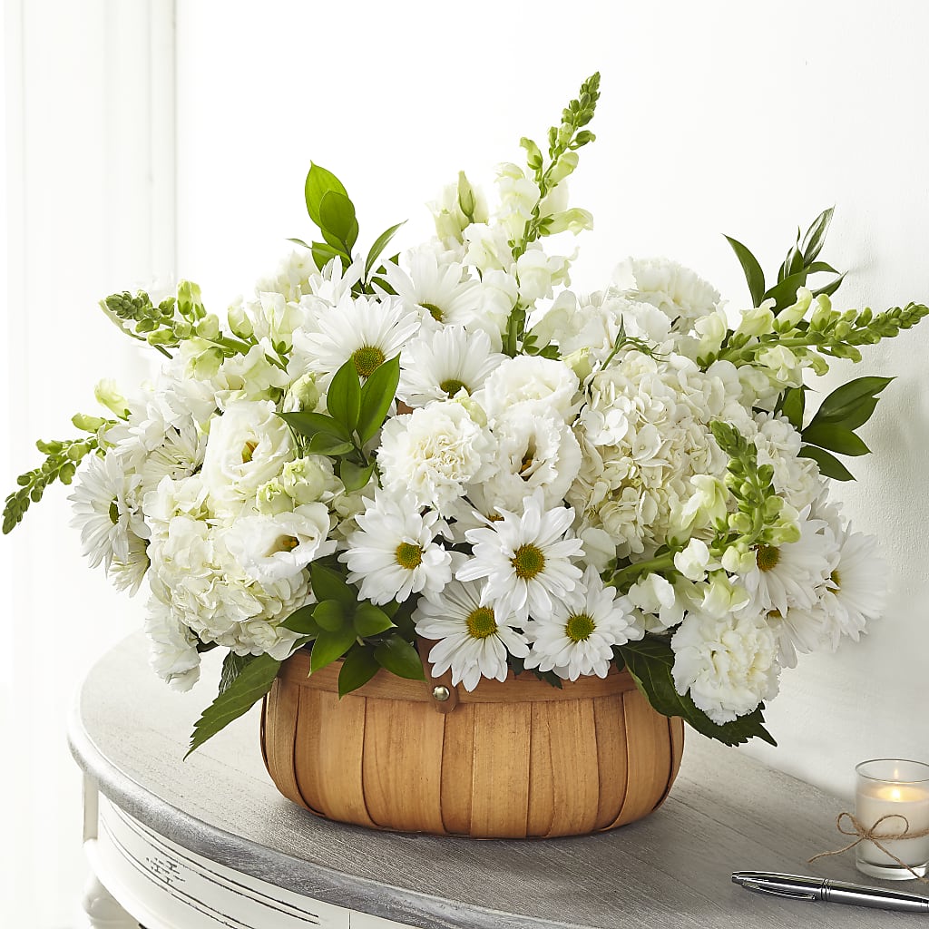 Pure Ivory Basket – ALBRIGHT'S INC, Columbus GA