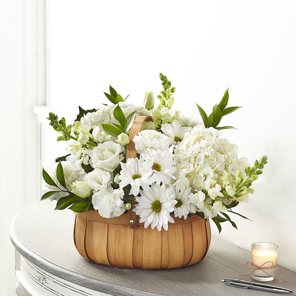 Pure Ivory Basket – ALBRIGHT'S INC, Columbus GA