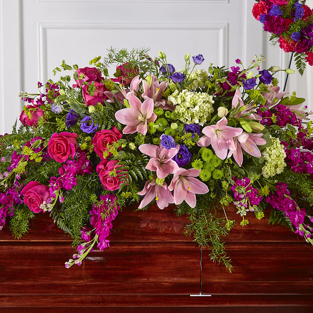 Radiant Tribute Casket Spray – ALBRIGHT'S INC, Columbus GA