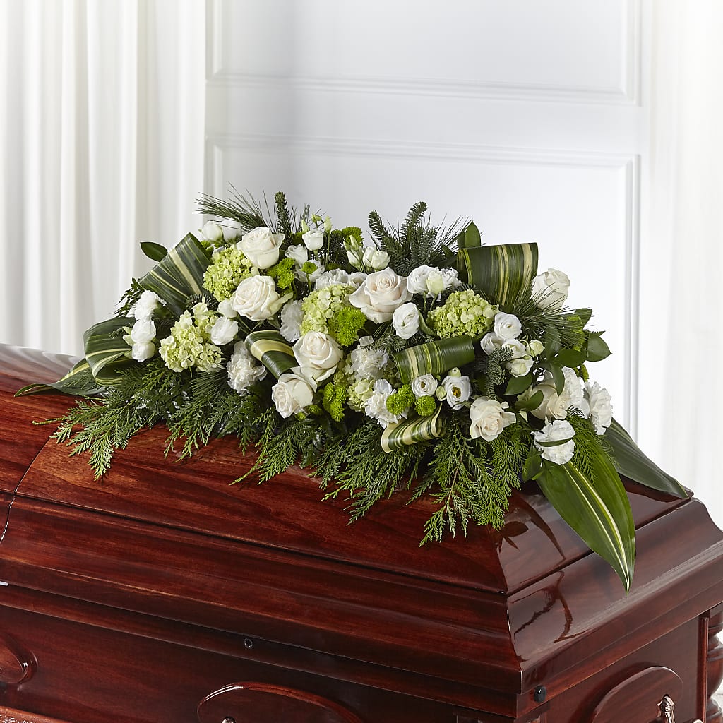 Hopeful Gesture Casket Spray – ALBRIGHT'S INC, Columbus GA