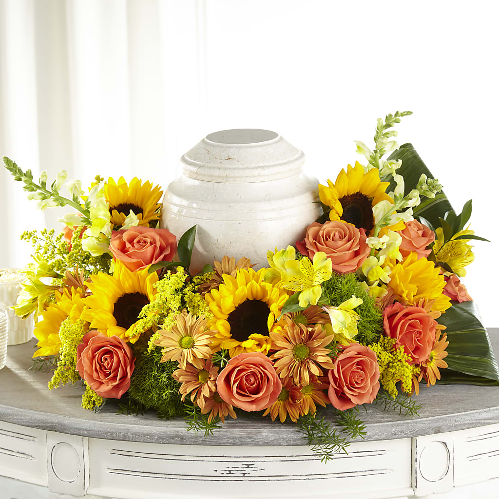 Faithful Sunflower Cremation Adornment – ALBRIGHT'S INC, Columbus GA