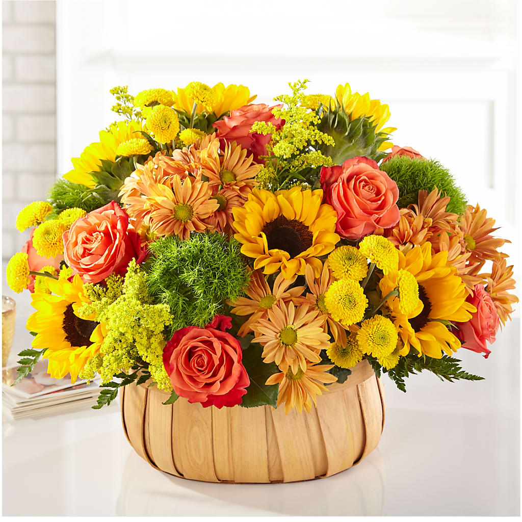 Harvest Sunflower Basket – ALBRIGHT'S INC, Columbus GA