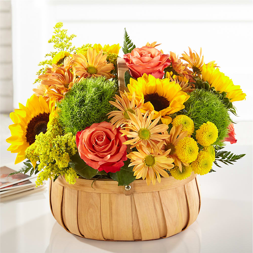 Harvest Sunflower Basket – ALBRIGHT'S INC, Columbus GA