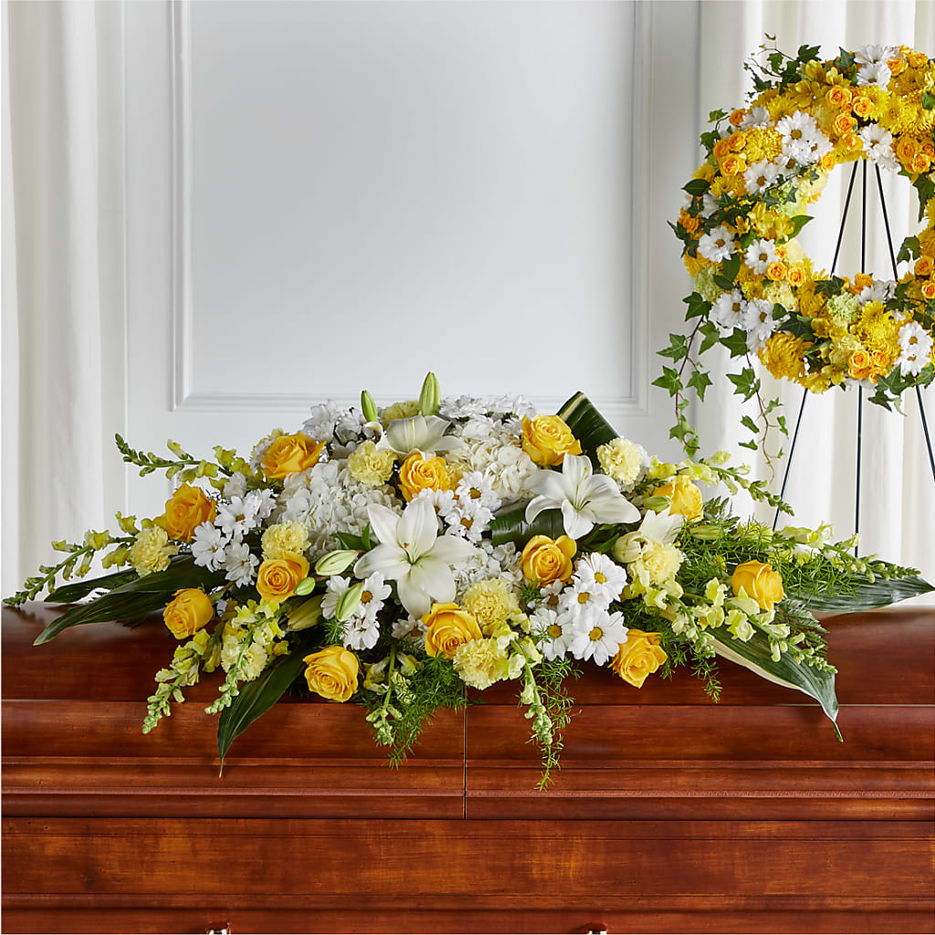 Golden Harmony Casket Spray – ALBRIGHT'S INC, Columbus GA