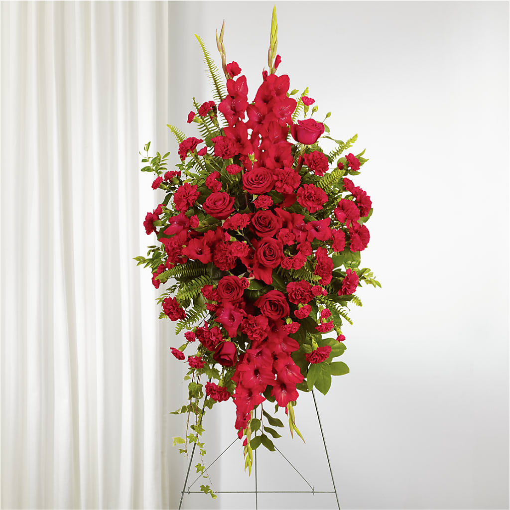 From the Heart Standing Spray – ALBRIGHT'S INC, Columbus GA