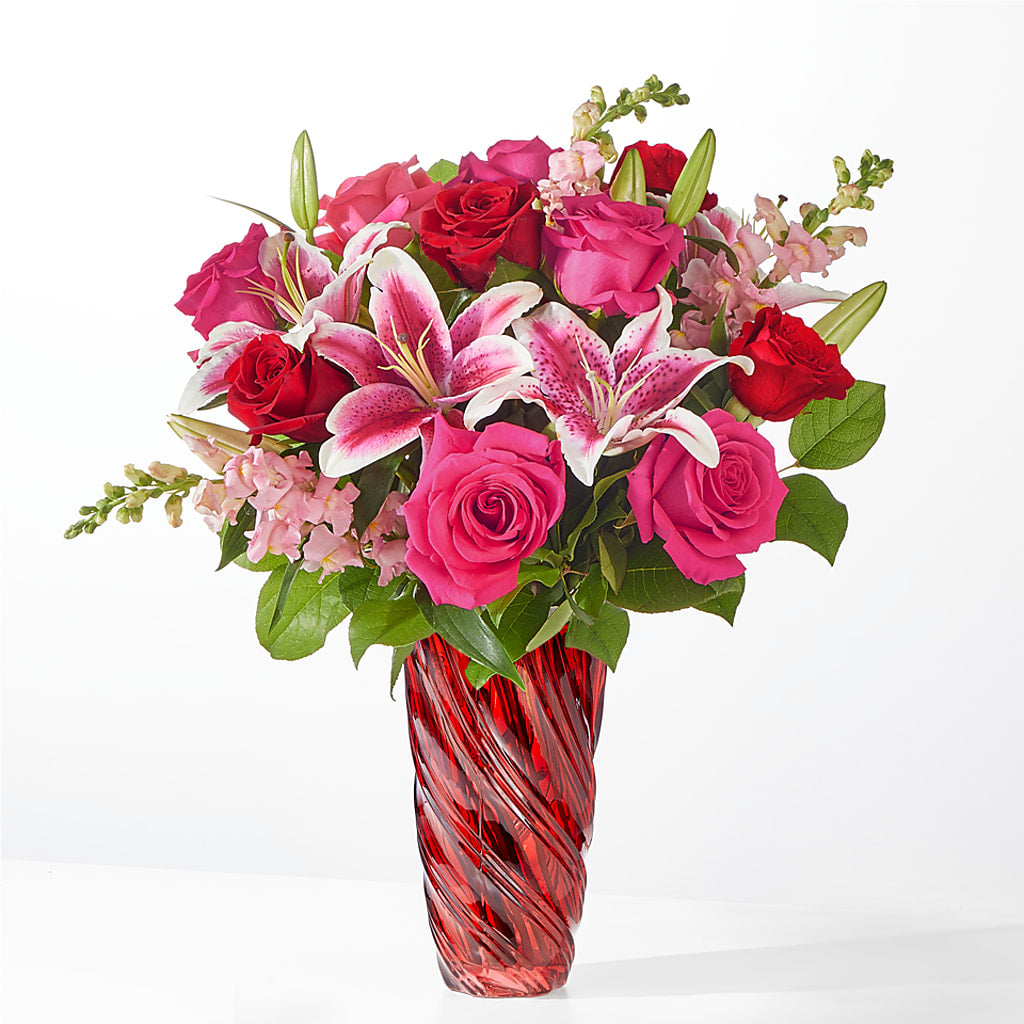 Always You Bouquet with Luxe Swirl Vase – ALBRIGHT'S INC, Columbus GA
