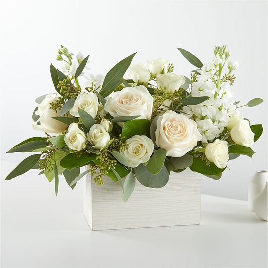 Fresh Linen Box Bouquet – ALBRIGHT'S INC, Columbus GA