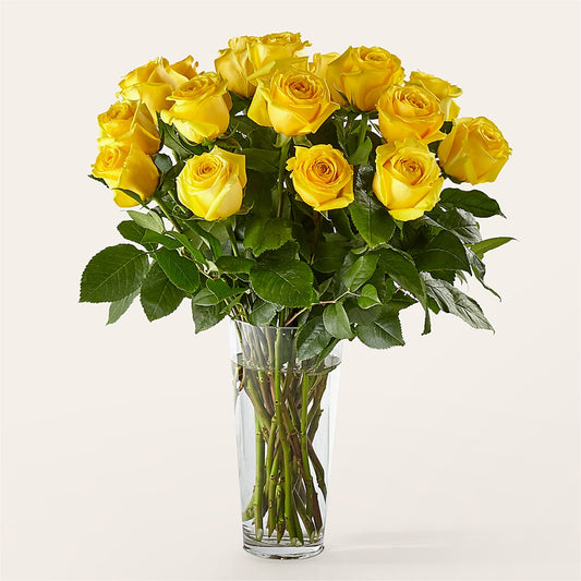 Long Stem Yellow Rose Bouquet – ALBRIGHT'S INC, Columbus GA