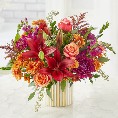 Burgundy Landscape Bouquet – ALBRIGHT'S INC, Columbus GA