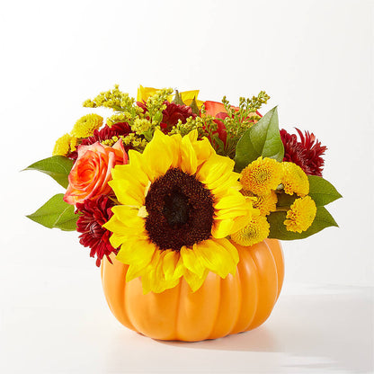 Golden Gourd Pumpkin Bouquet – ALBRIGHT'S INC, Columbus GA