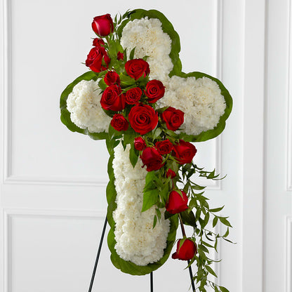 Floral Cross Easel – ALBRIGHT'S INC, Columbus GA
