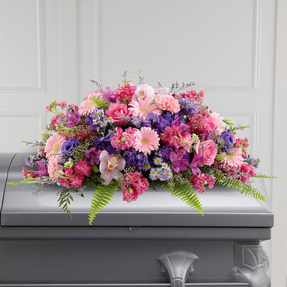 Glorious Garden Casket Spray – ALBRIGHT'S INC, Columbus GA