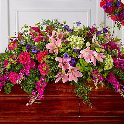 Radiant Tribute Casket Spray – ALBRIGHT'S INC, Columbus GA