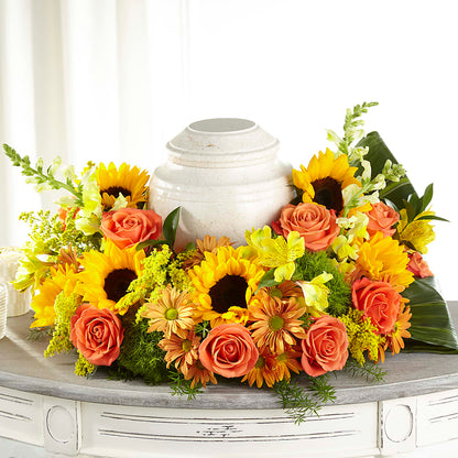 Faithful Sunflower Cremation Adornment – ALBRIGHT'S INC, Columbus GA