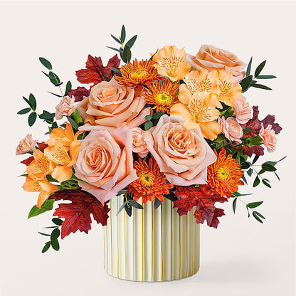 Spiced Latte Bouquet with Ivory Vase – ALBRIGHT'S INC, Columbus GA