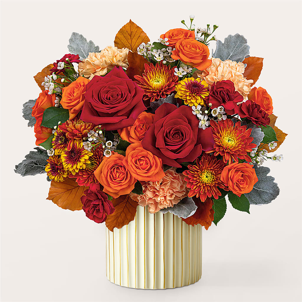 Merlot Bouquet with Ivory Vase – ALBRIGHT'S INC, Columbus GA