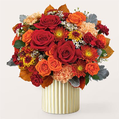 Merlot Bouquet with Ivory Vase – ALBRIGHT'S INC, Columbus GA