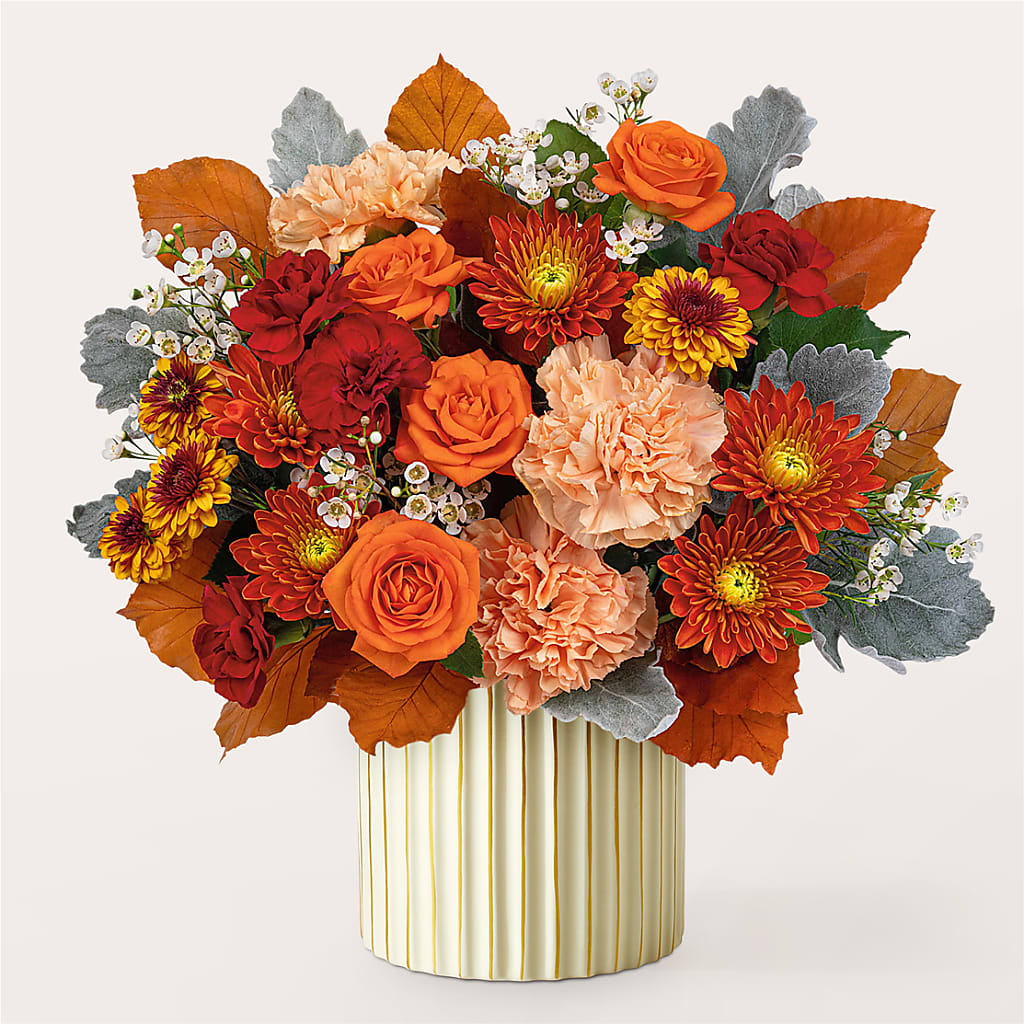 Merlot Bouquet with Ivory Vase – ALBRIGHT'S INC, Columbus GA
