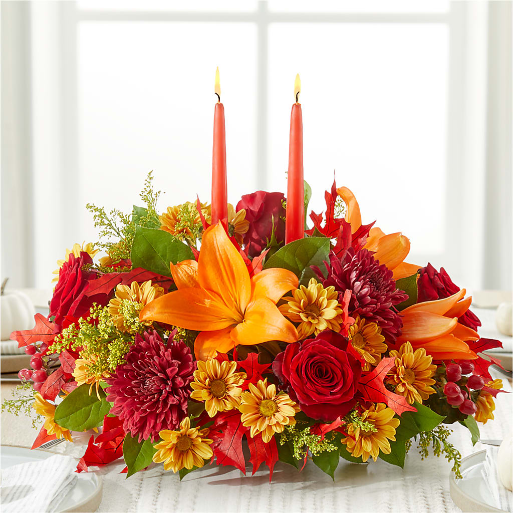 Autumn's Embrace Centerpiece – ALBRIGHT'S INC, Columbus GA