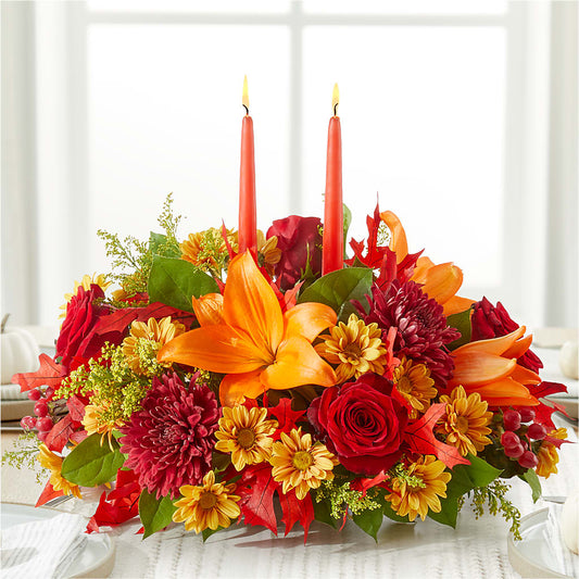 Autumn's Embrace Centerpiece – ALBRIGHT'S INC, Columbus GA