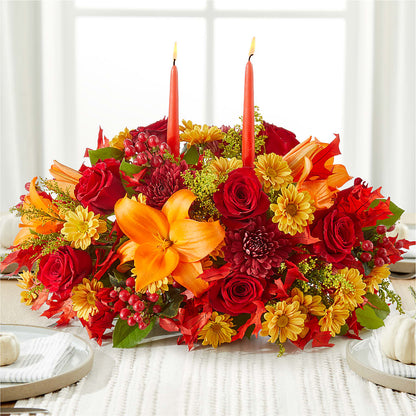 Autumn's Embrace Centerpiece – ALBRIGHT'S INC, Columbus GA