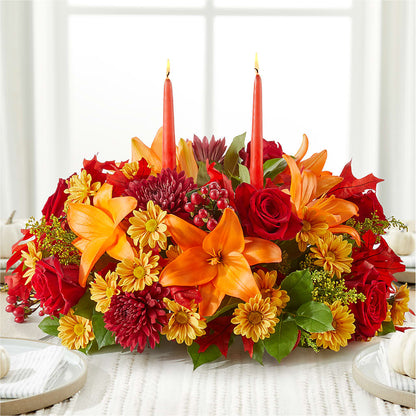 Autumn's Embrace Centerpiece – ALBRIGHT'S INC, Columbus GA